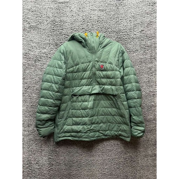 Fjällräven Expedition Pack Down Hooded Anorak Jacket Patina Green Womens Size M